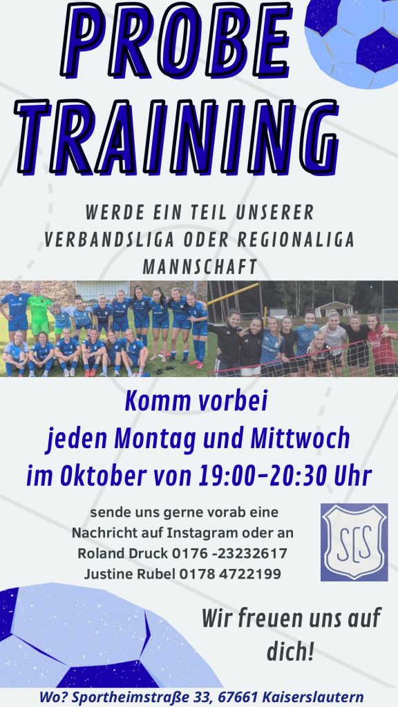 Probetraining beim SCS